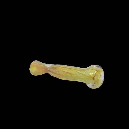 CLEAR GOLD FUMED CHILLUM 3 INCH