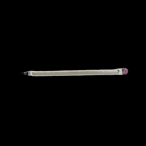 GLASS DABBER GLOW IN THE DARK WITH PINK TOP 6 INCH