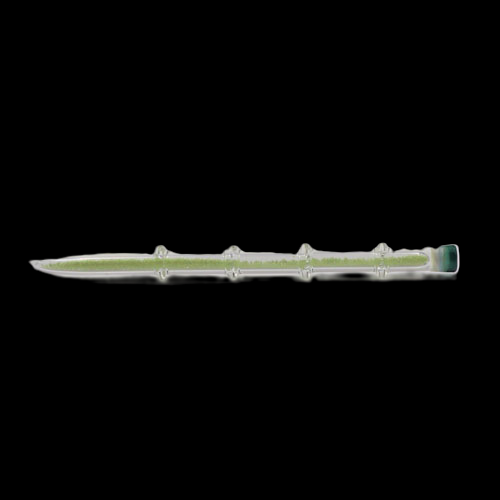 GLASS DABBER GLOW IN THE DARK WITH GREEN TOP 6 INCH