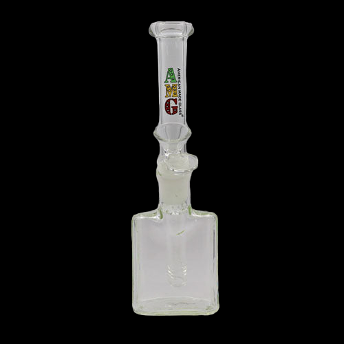 AMG CUBE BUBBLER WITH MULTICOLOR LETTERS 9 INCH