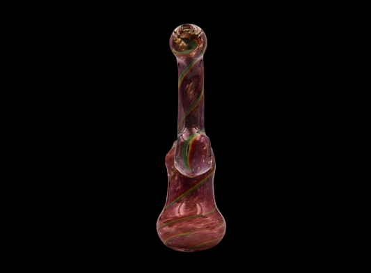BUBBLER LARGE 7 INCH RED WITH STRIPED
