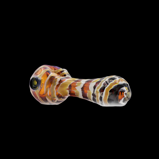 HEAVY COLORED HAND PIPE WITH AIR TRAPS 5 INCH